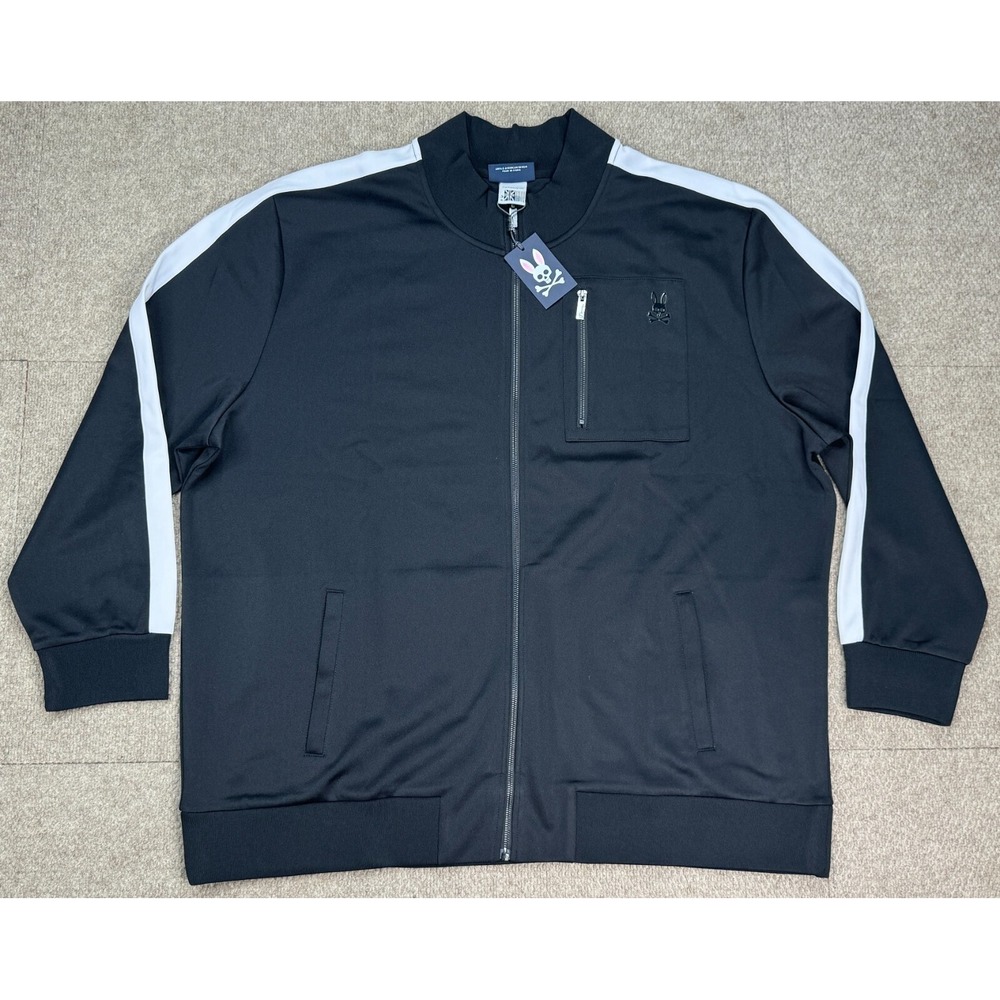 Psycho Bunny Anglo American Design Full Zip Men's Long Sleeve Jacket Size 3XL